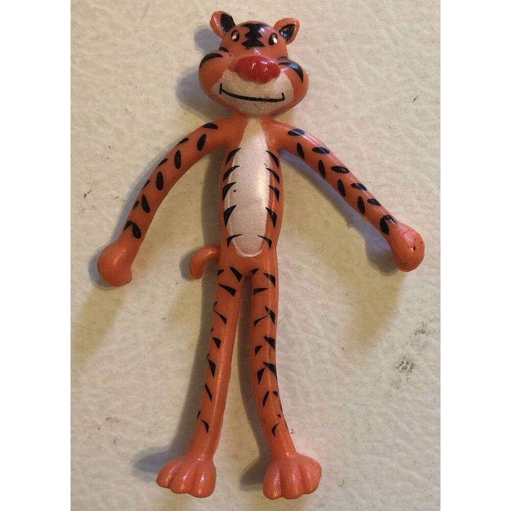 RARE Vintage RINCO Rhode Island Novelty Co Bendy Bendable Tiger Toy 4" Figure